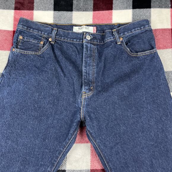 Vintage LEVIS 517 Boot Cut Jeans Men 40x32(33") Dark Raw Wash Denim Cowboy Y2K - Picture 2 of 11